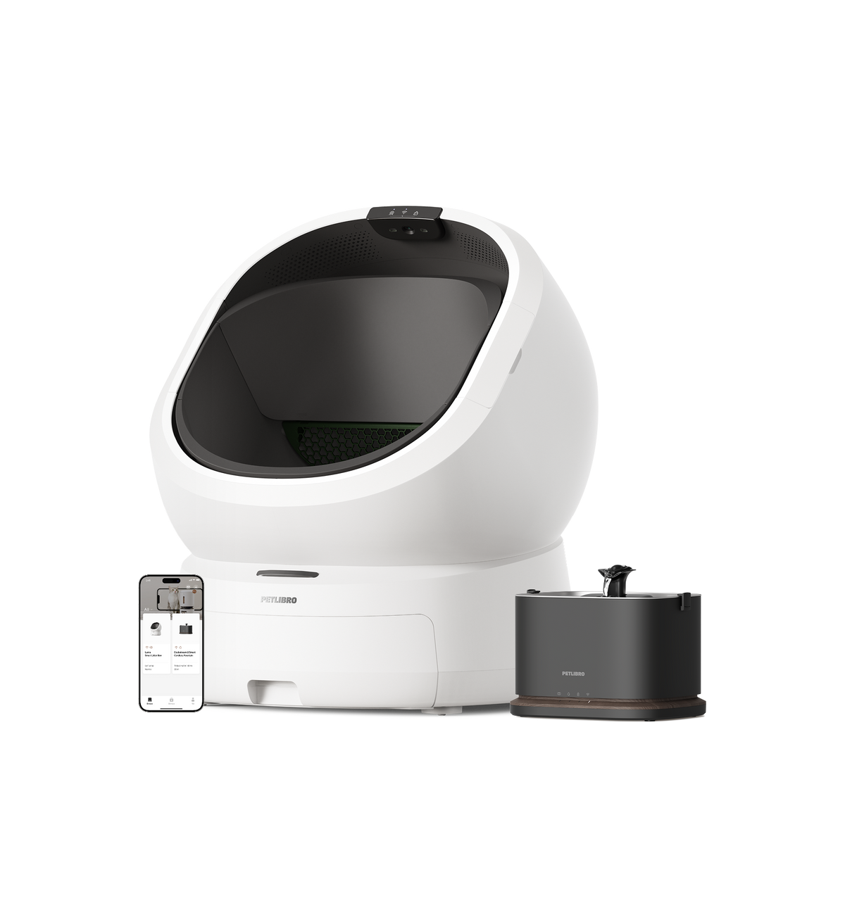 Luma Smart Litter Box & Dockstream 2 Smart Fountain
