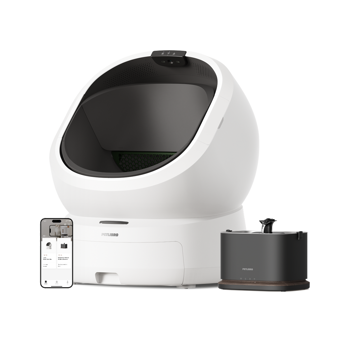 Luma Smart Litter Box & Dockstream 2 Smart Fountain