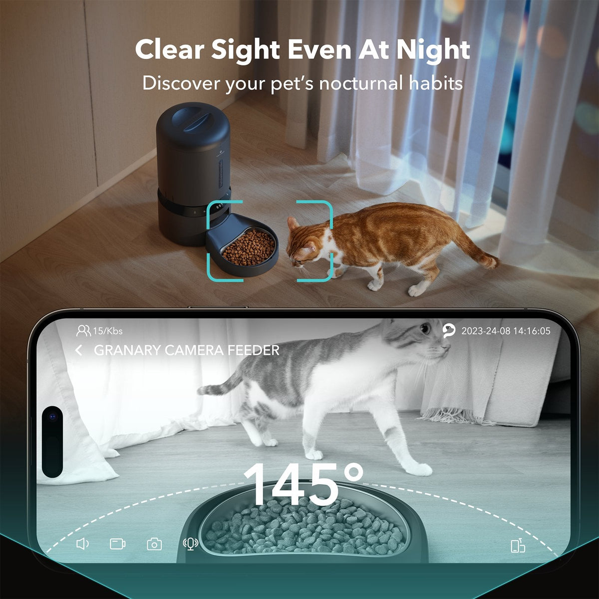 Granary Smart Camera Feeder for pet